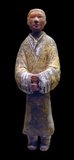 The Tang Dynasty (Chinese: 唐朝; pinyin: Táng Cháo; June 18, 618 – June 1, 907) was an imperial dynasty of China preceded by the Sui Dynasty and followed by the Five Dynasties and Ten Kingdoms Period. It was founded by the Li (李) family, who seized power during the decline and collapse of the Sui Empire. The dynasty was interrupted briefly by the Second Zhou Dynasty (October 8, 690 – March 3, 705) when Empress Wu Zetian seized the throne, becoming the first and only Chinese empress regnant, ruling in her own right.<br/><br/>

The Tang Dynasty, with its capital at Chang'an (present-day Xi'an), which at the time was the most populous city in the world, is generally regarded as a high point in Chinese civilization—equal to, or surpassing that of, the earlier Han Dynasty—a golden age of cosmopolitan culture. Its territory, acquired through the military campaigns of its early rulers, rivalled that of the Han Dynasty. In two censuses of the 7th and 8th centuries, the Tang records estimated the population by number of registered households at about 50 million people.