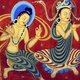 China: Apsaras or celestial dancers, Mogao Caves, Dunhuang, Gansu Province, c. 8th century CE